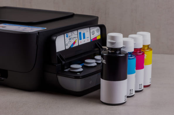 Ink printing example