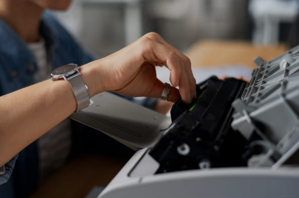 Toner printing example