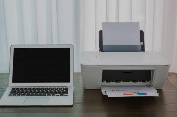 Wireless printer connectivity example